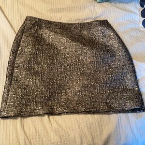 Banana republic skirt blck/silver